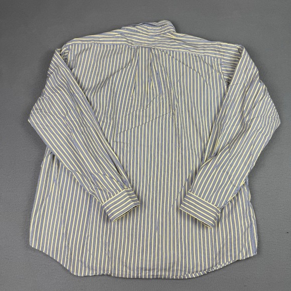 Lot of 3 Ralph Lauren Classic fit + Custom Mens XXL 2XL Blue Stripe Button Down - Picture 11 of 15